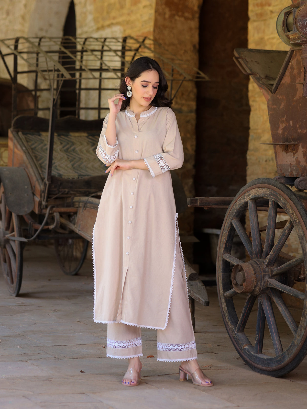 Rumi Handloom Cotton Kurta Set