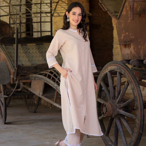 Rumi Handloom Cotton Kurta Set