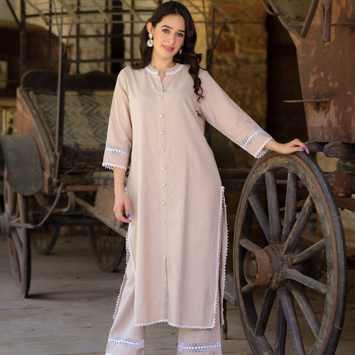 Rumi Handloom Cotton Kurta Set