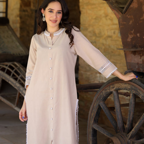 Rumi Handloom Cotton Kurta Set