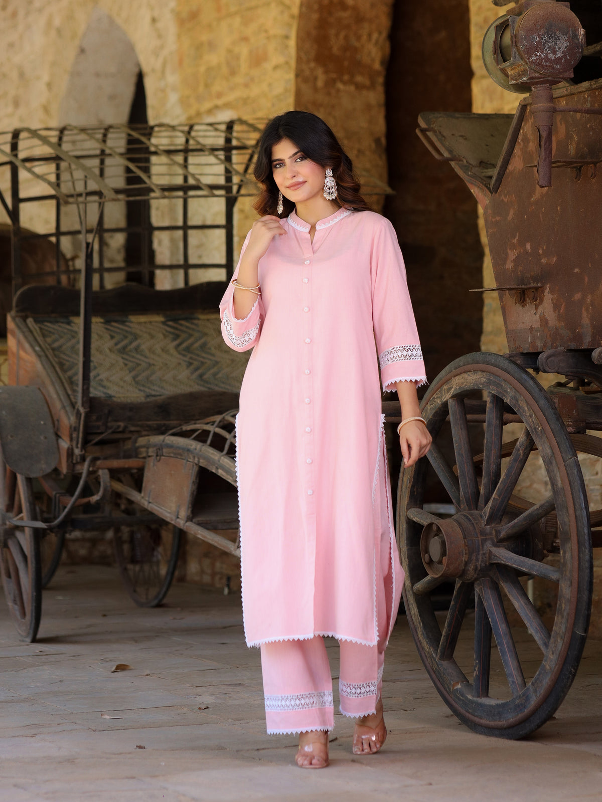 Rumi Handloom Cotton Kurta Set