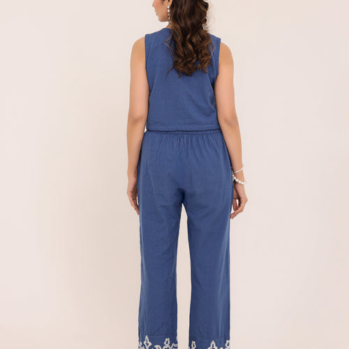 Zola Embroidered Crop Co-ord Set