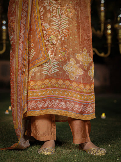Ash Brown Shimmer Suit Set