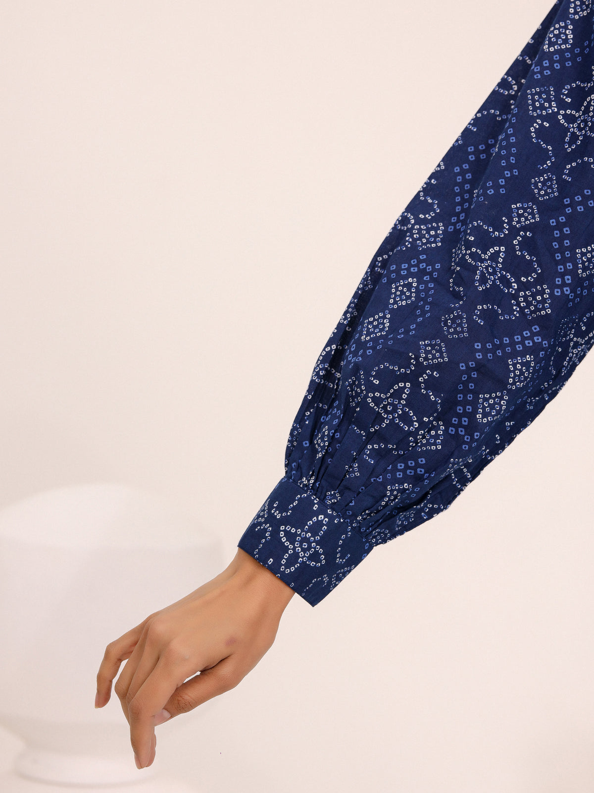 Rewa Pure Cotton Bandhni Shirt