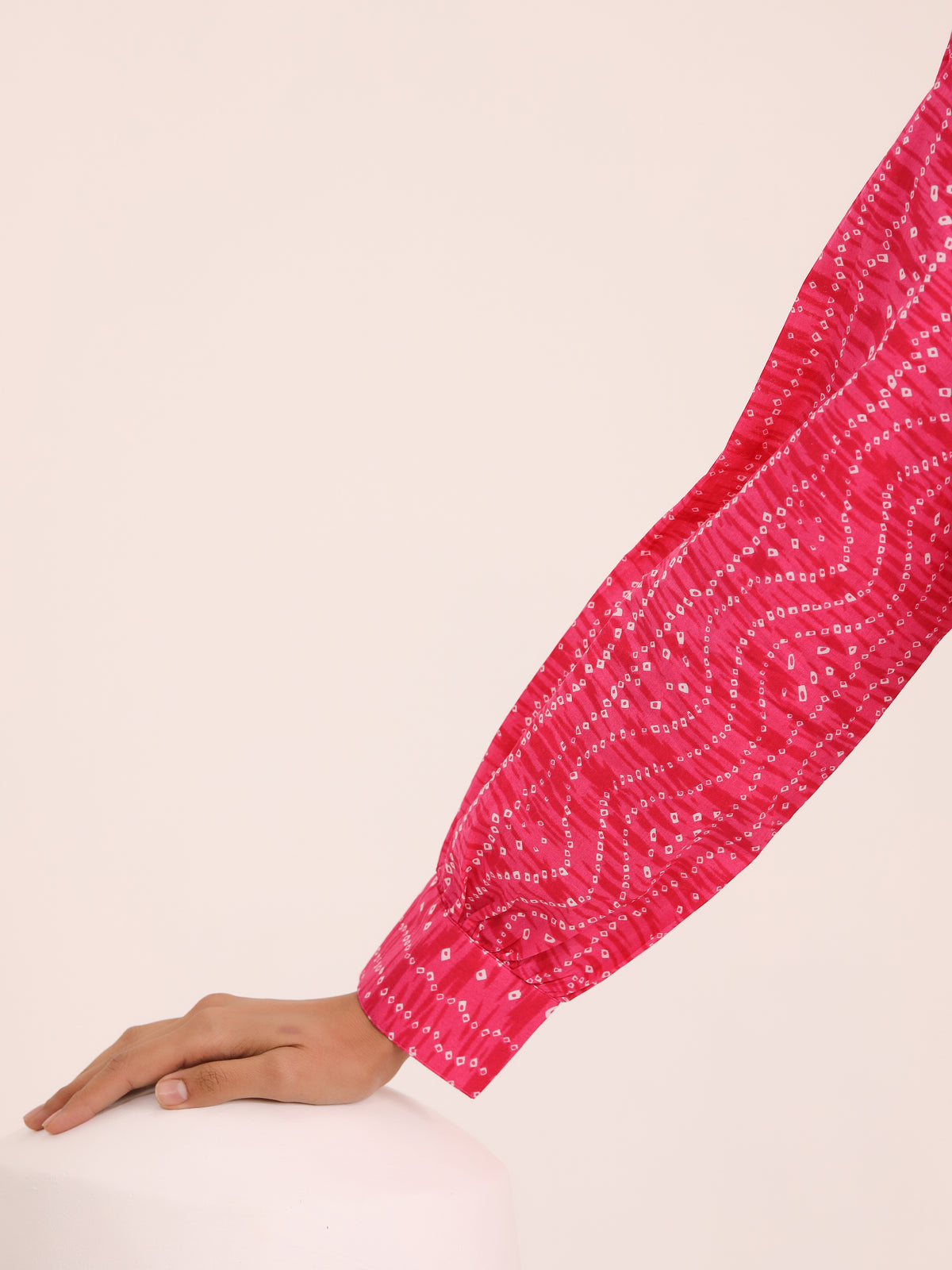 Rewa Pure Cotton Bandhni Shirt