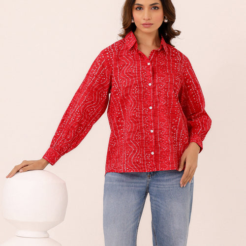 Rewa Pure Cotton Bandhni Shirt