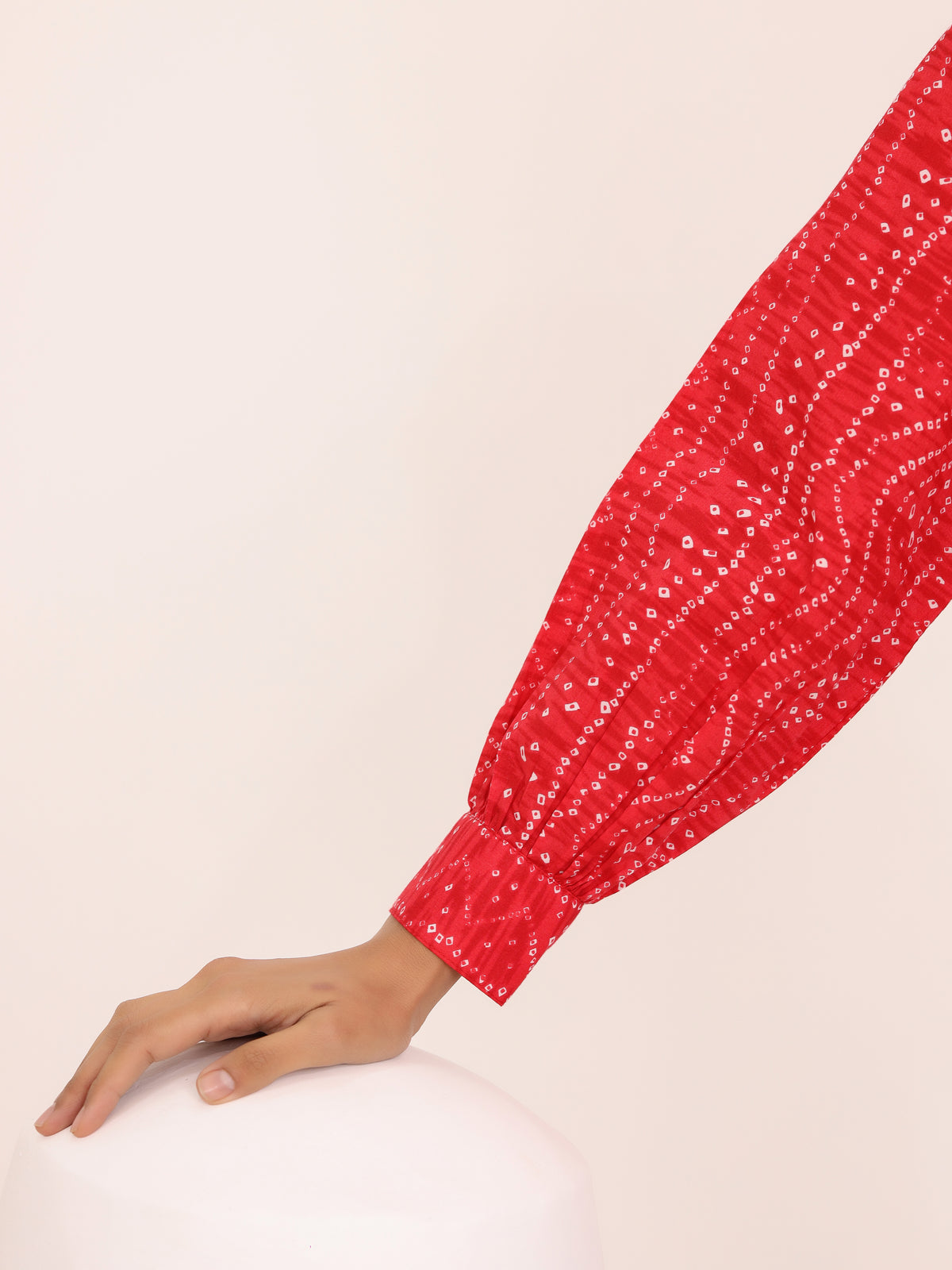 Rewa Pure Cotton Bandhni Shirt
