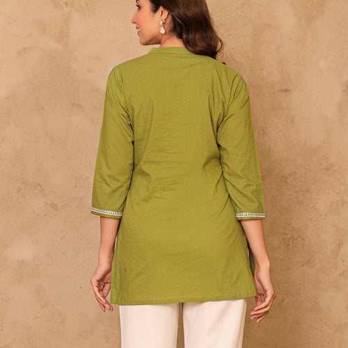Noor Pure Cotton Embroidered Cotton Top
