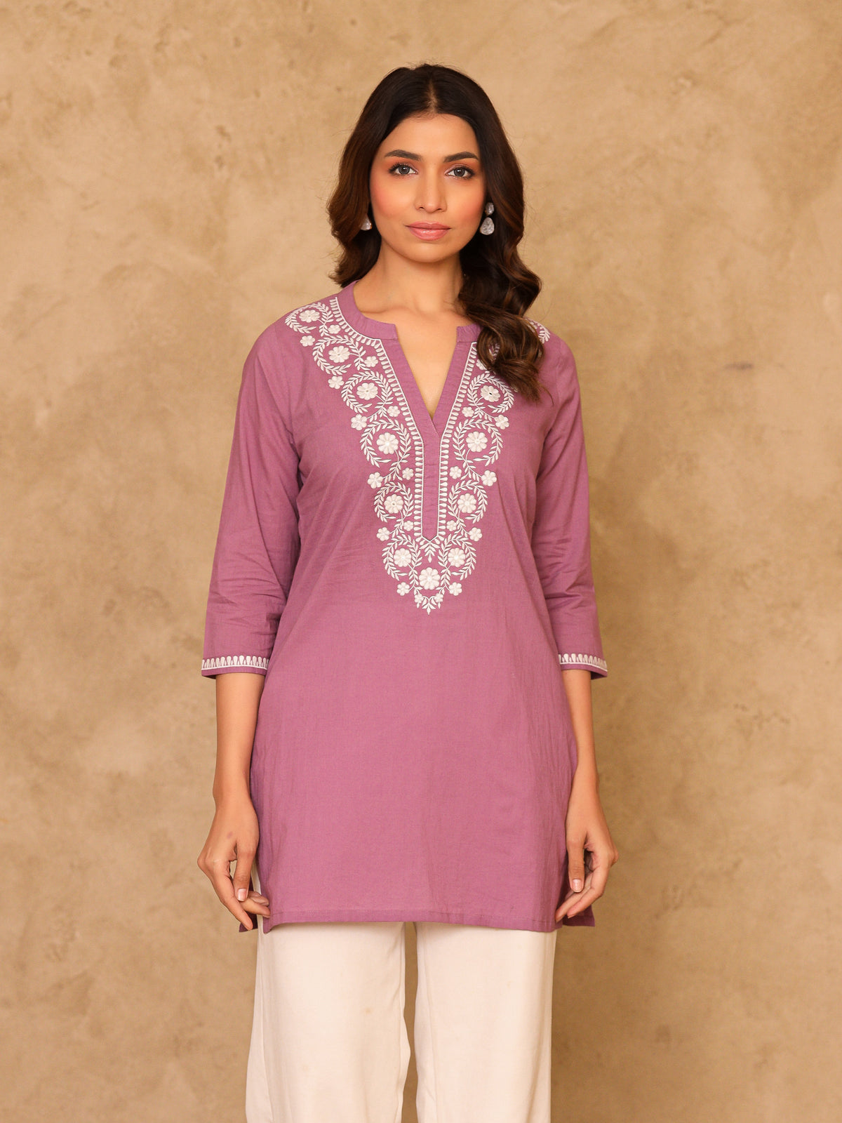 Noor Pure Cotton Embroidered Cotton Top