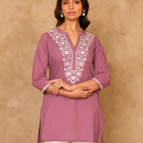 Noor Pure Cotton Embroidered Cotton Top