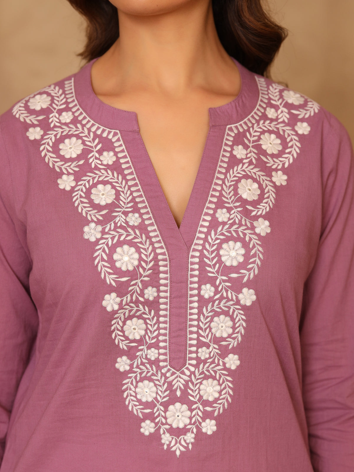 Noor Pure Cotton Embroidered Cotton Top