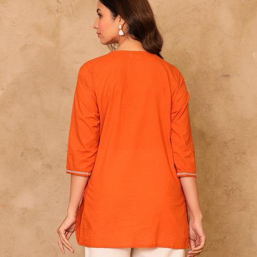 Noor Pure Cotton Embroidered Cotton Top