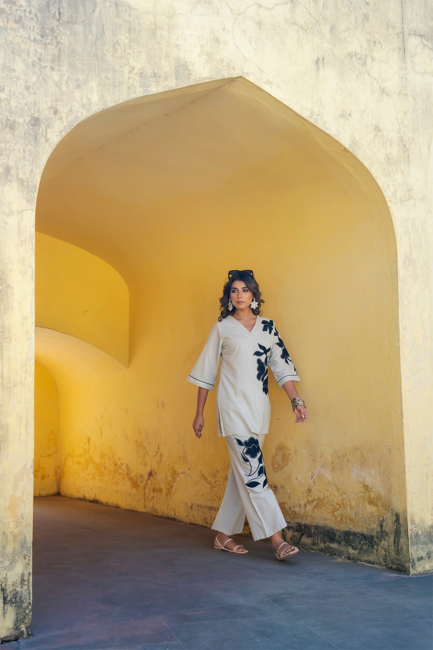 Floral Embroidery Co-ord Set