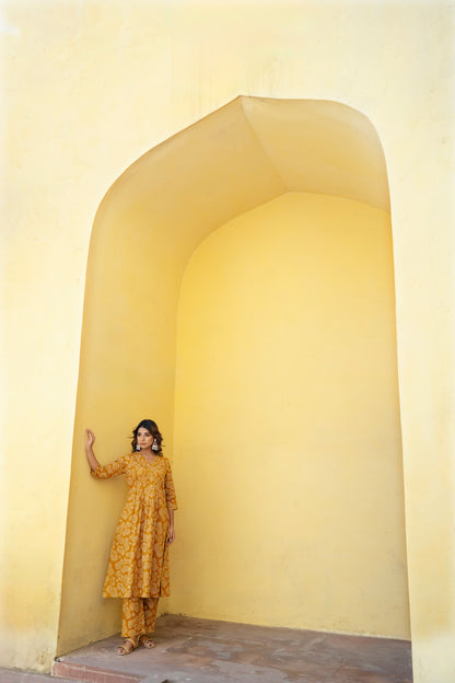 Pure Cotton Printed Kurta Set