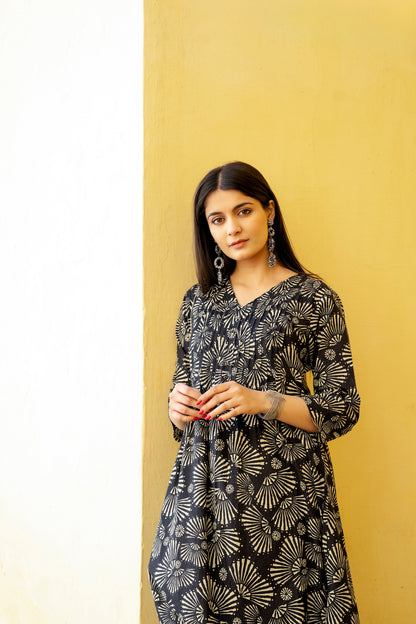 Pure Cotton Printed Kurta Set