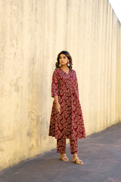 Pure Cotton Printed Kurta Set