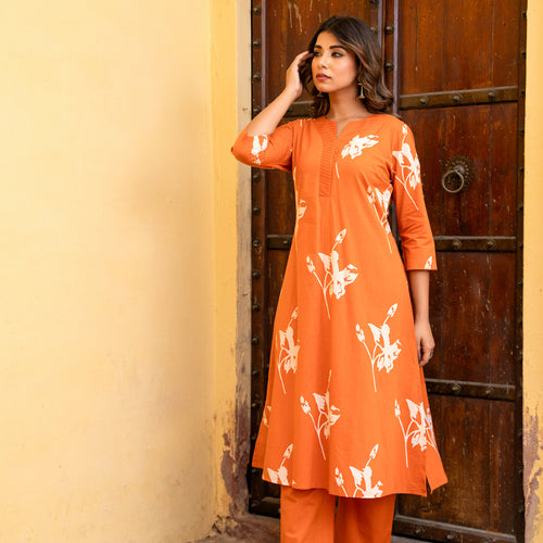 Ira Floral Pure Cotton Co-ord Set