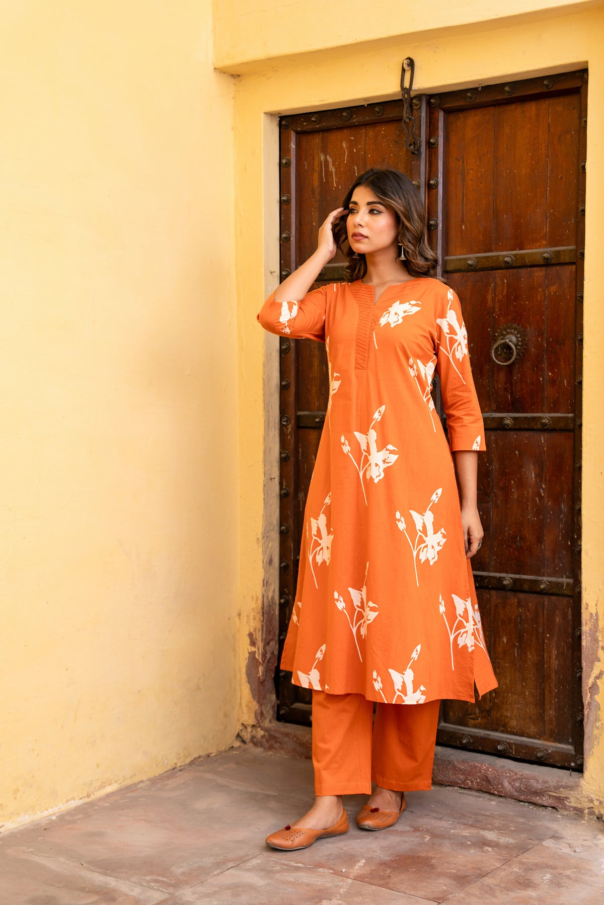 Ira Floral Pure Cotton Co-ord Set