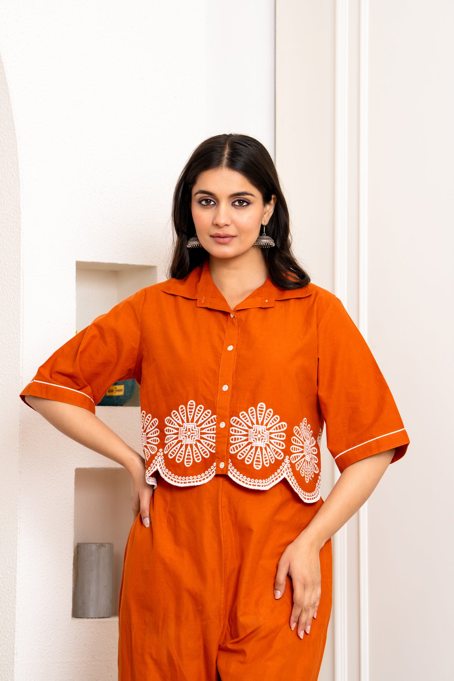 Pure Cotton Embroidery Co-ord Set