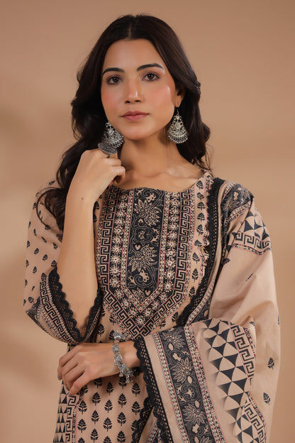 Cheeku Black Mughal Suit Set