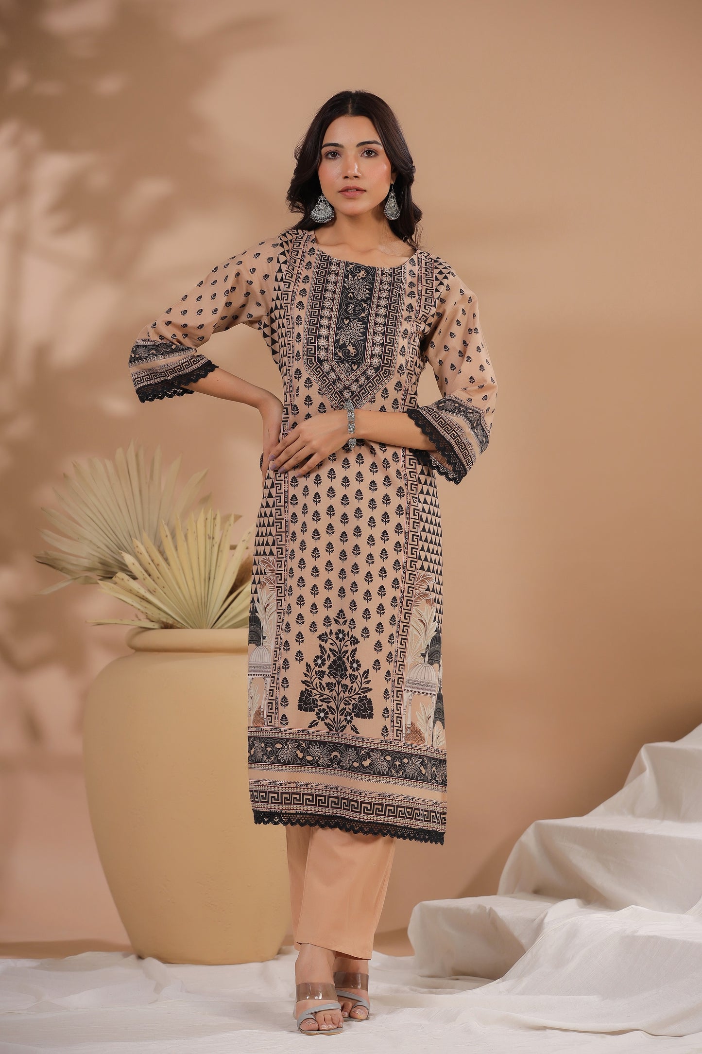 Cheeku Black Mughal Suit Set