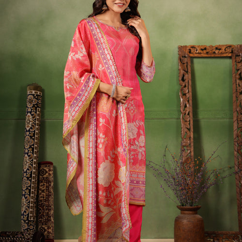 Blush pink Shimmer Suit Set