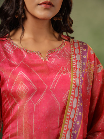 Blush pink Shimmer Suit Set