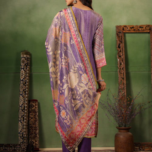Lavender Shimmer Suit Set