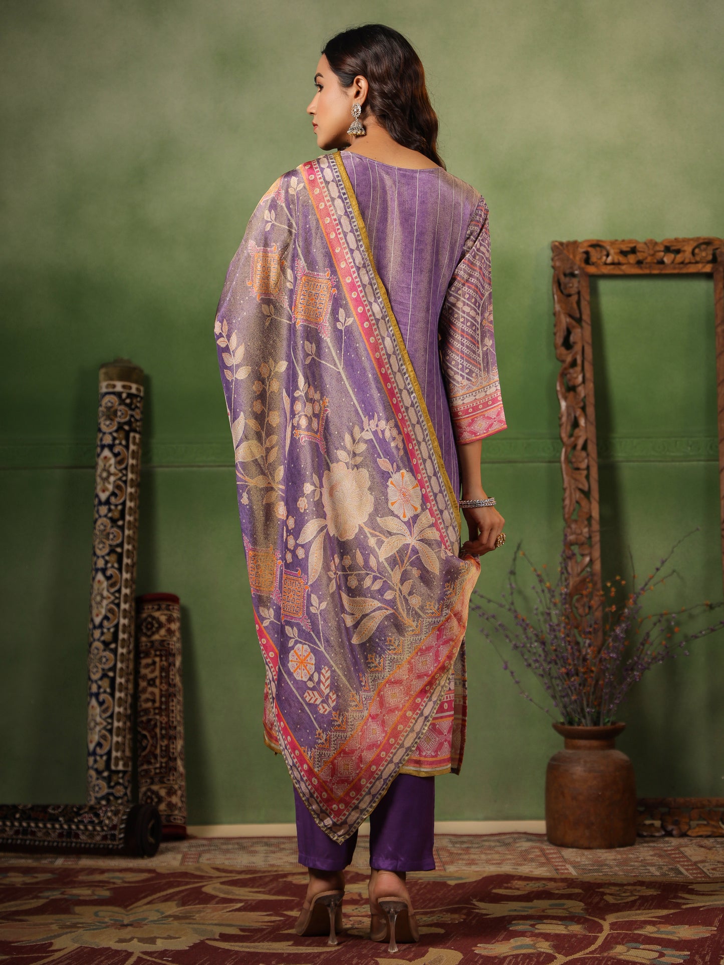 Lavender Shimmer Suit Set