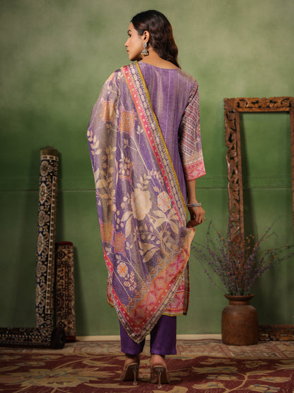 Lavender Shimmer Suit Set