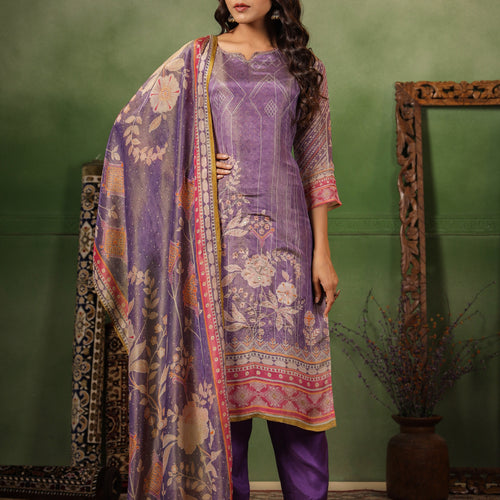 Lavender Shimmer Suit Set
