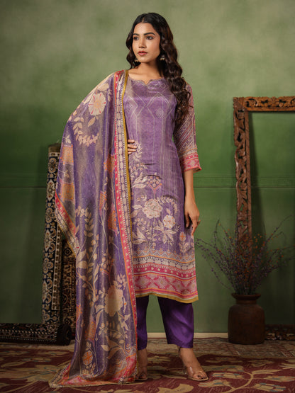 Lavender Shimmer Suit Set