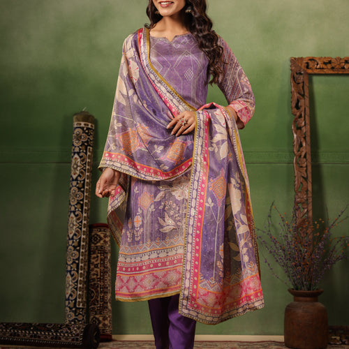 Lavender Shimmer Suit Set