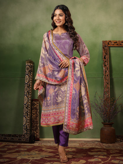 Lavender Shimmer Suit Set