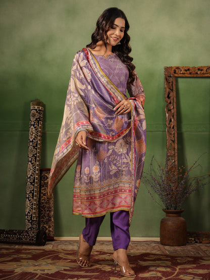 Lavender Shimmer Suit Set