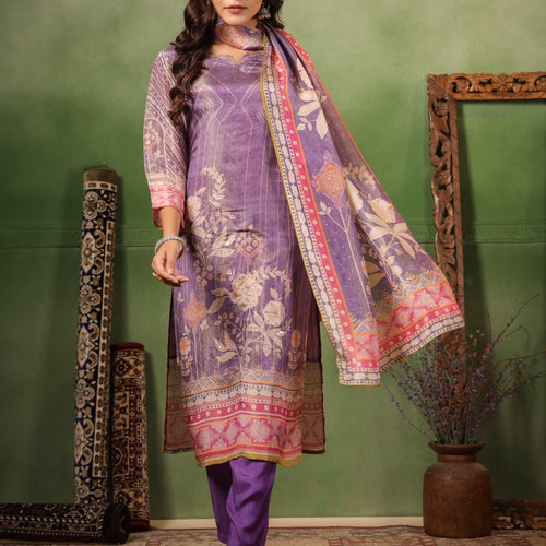 Lavender Shimmer Suit Set