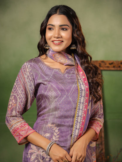 Lavender Shimmer Suit Set