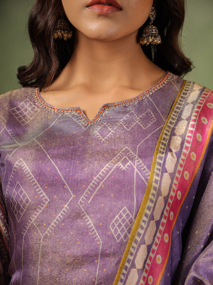 Lavender Shimmer Suit Set