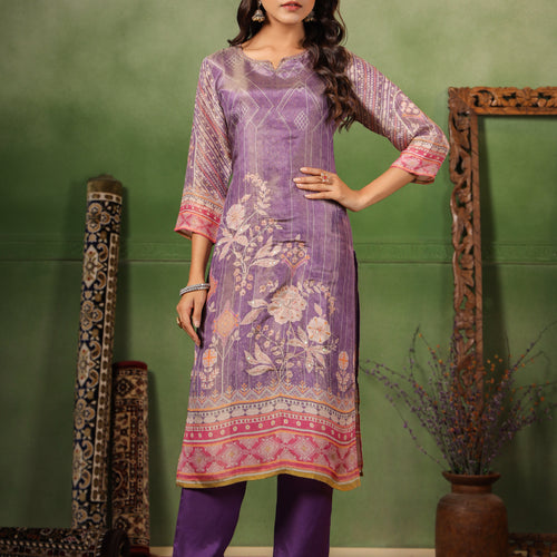 Lavender Shimmer Suit Set