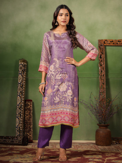 Lavender Shimmer Suit Set