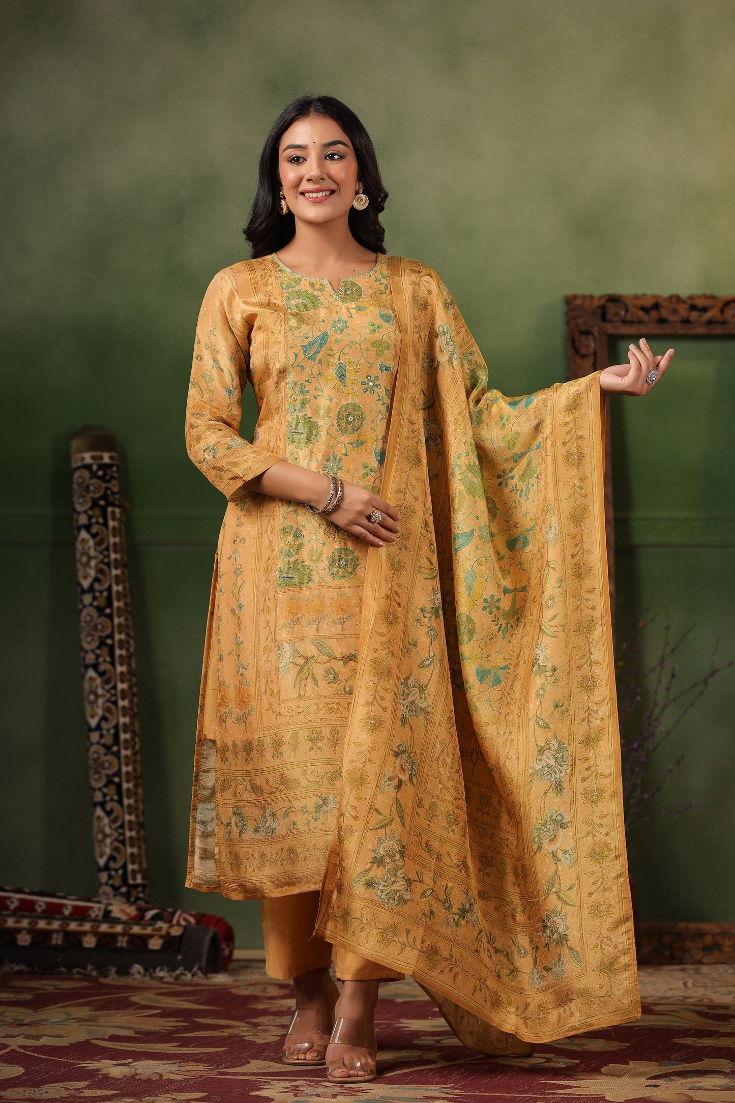 Gold Shimmer Suit Set