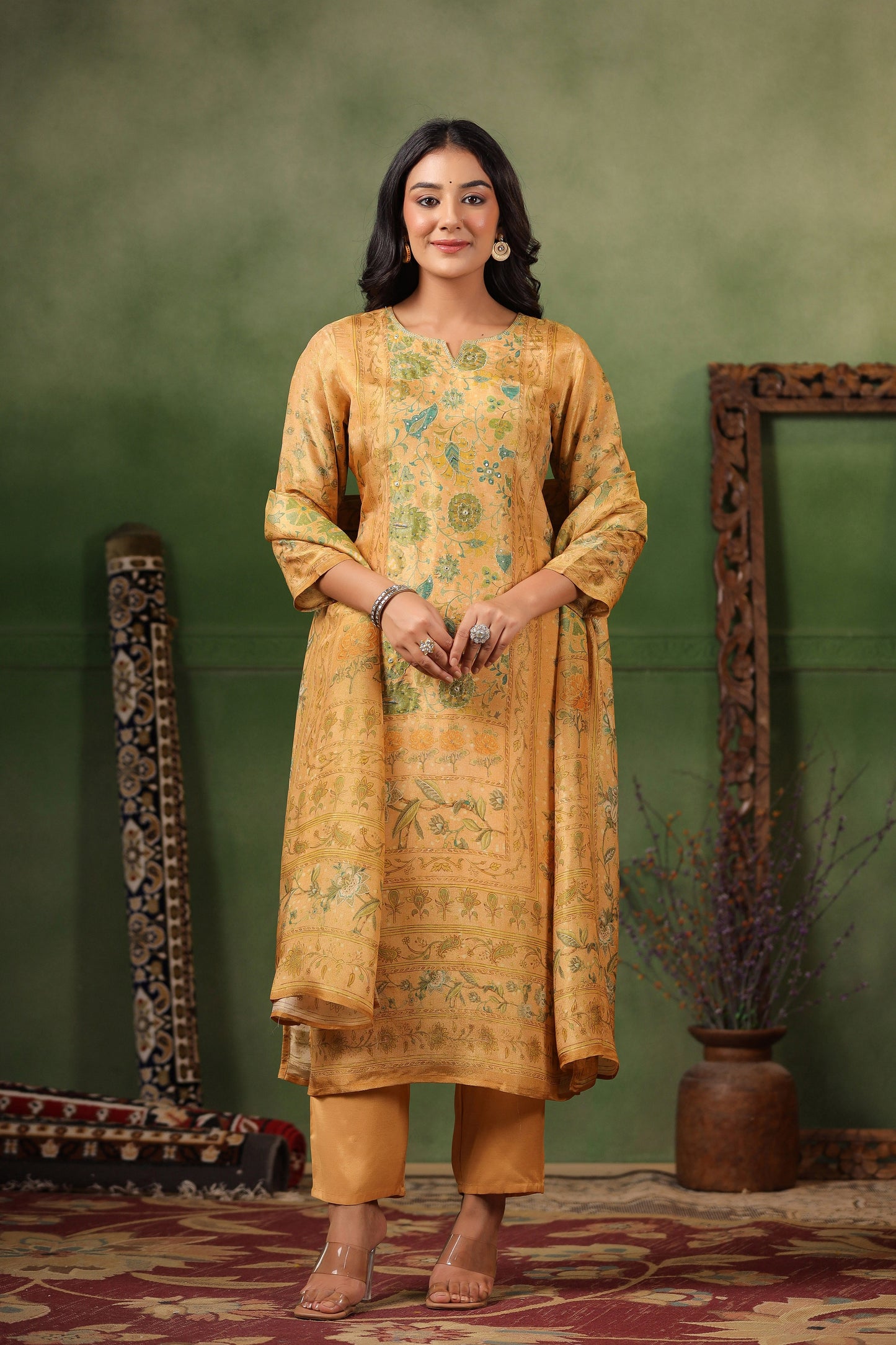 Gold Shimmer Suit Set