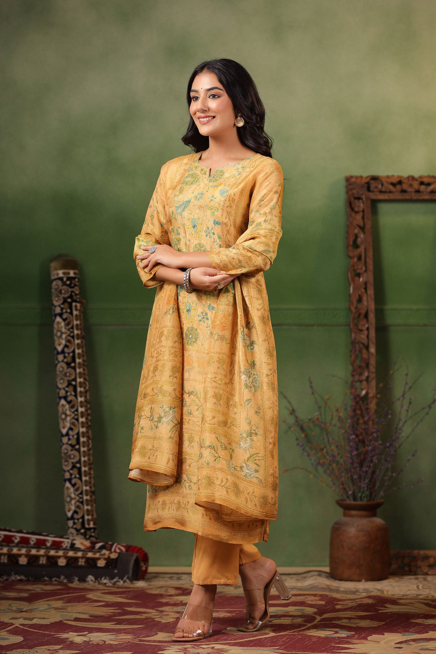 Gold Shimmer Suit Set