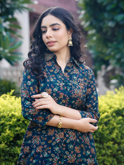 Green Floral Co-ord set
