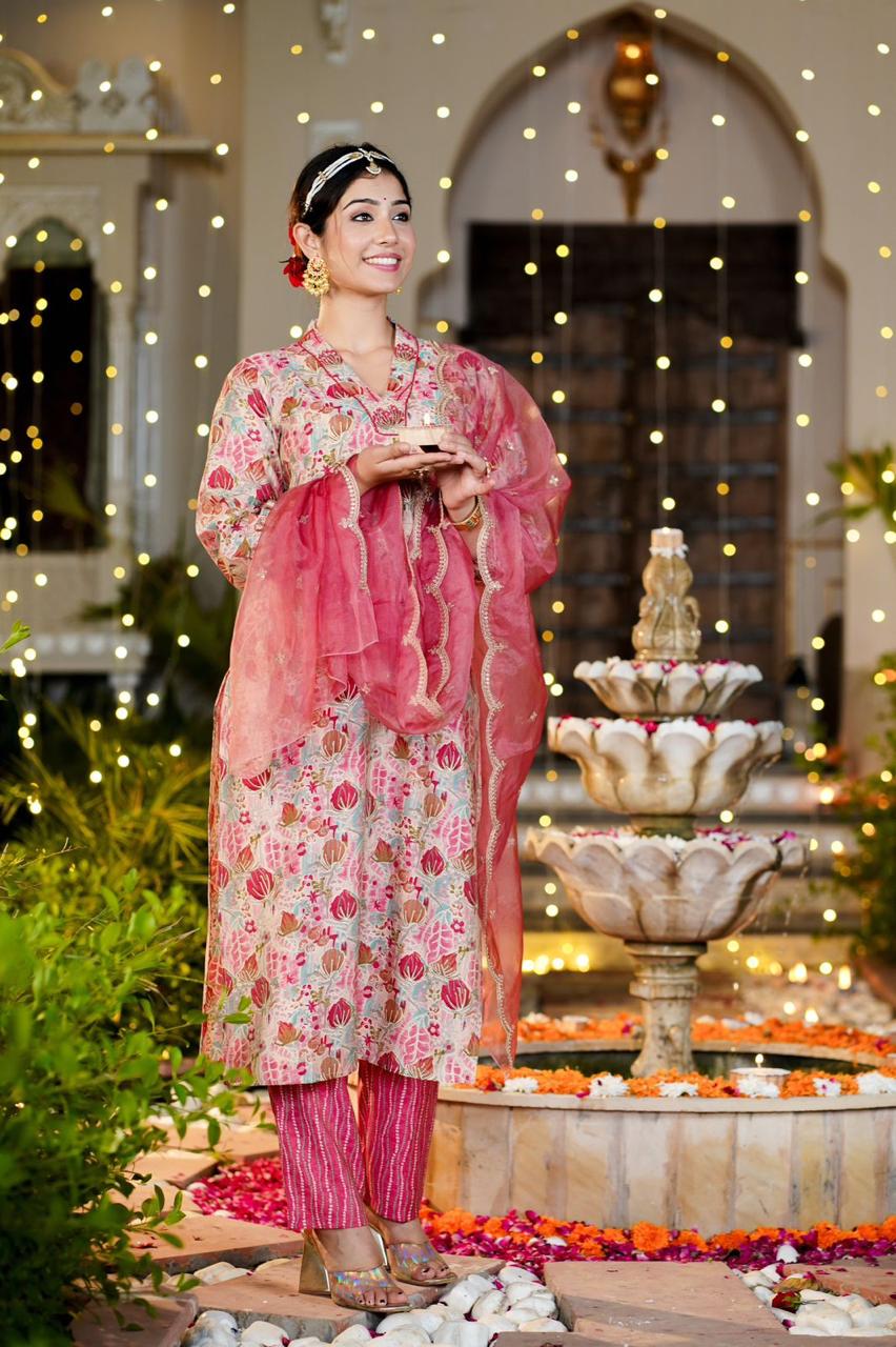 Pink Tulip Straight suit set