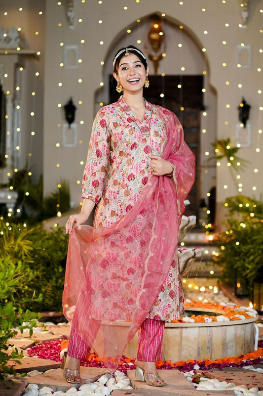 Pink Tulip Straight suit set