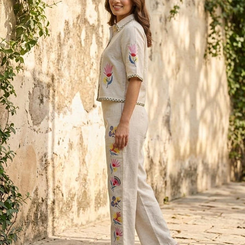 Fable Floral Embroidered Co-ord Set