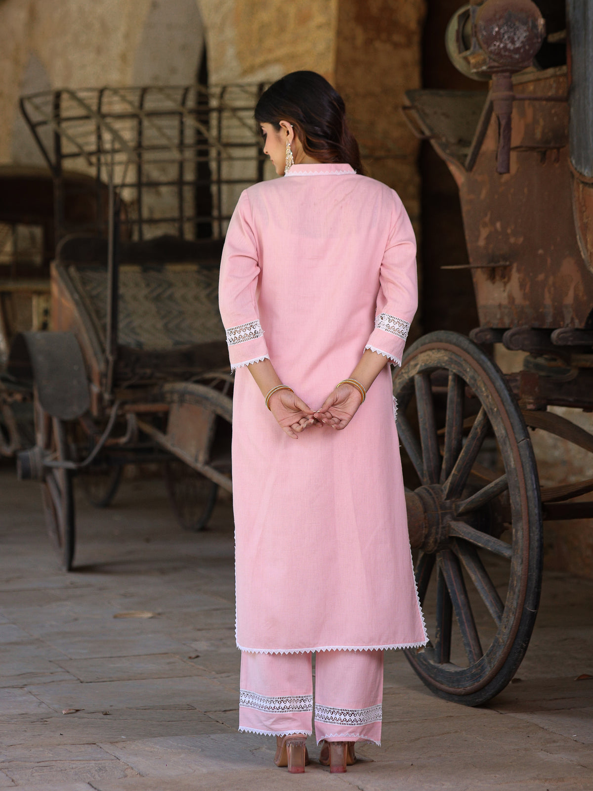 Rumi Handloom Cotton Kurta Set