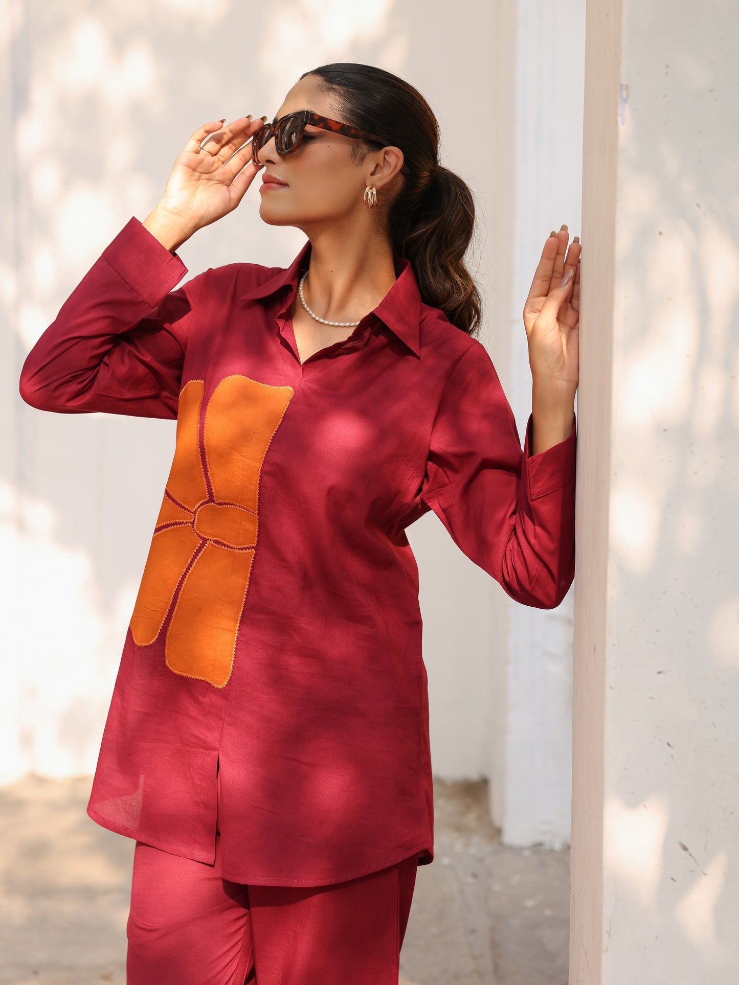 Pure Cotton Applique Co-ord Set