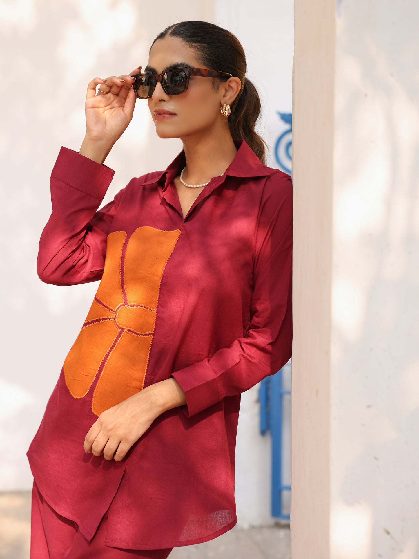 Pure Cotton Applique Co-ord Set